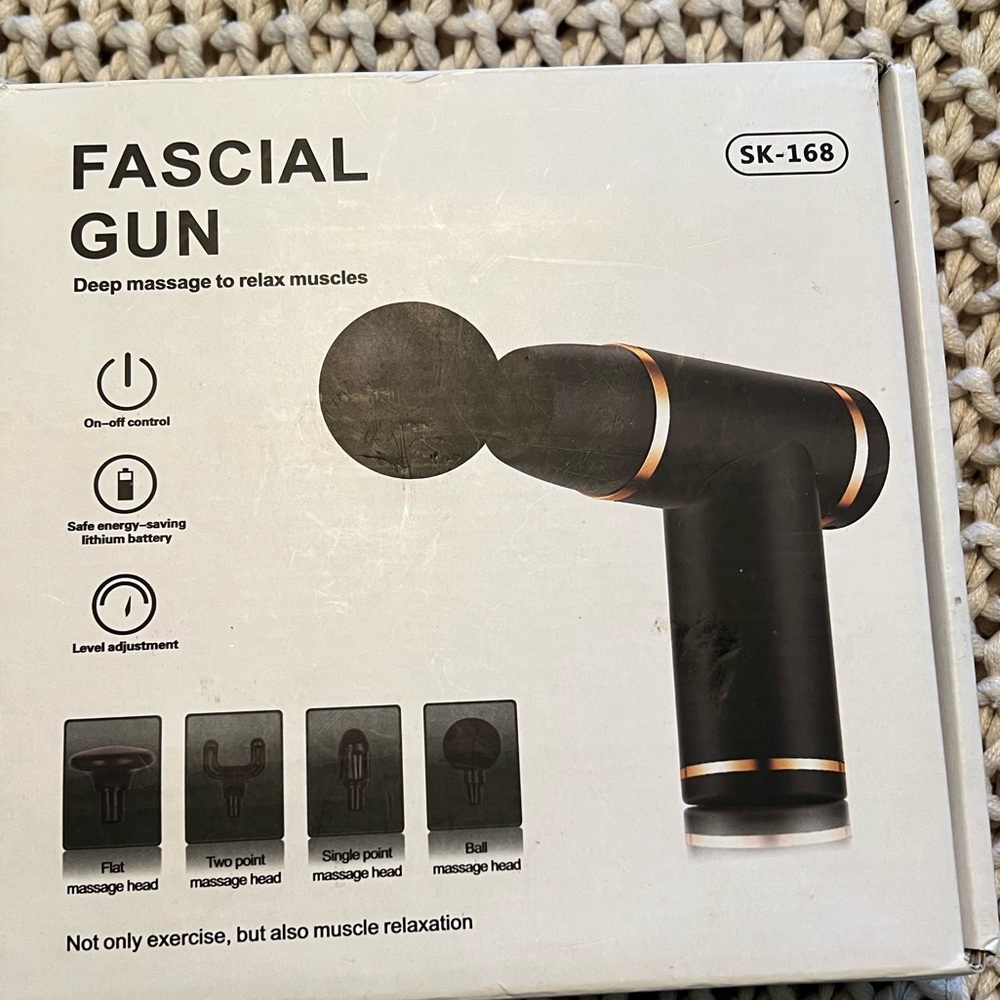 Fascial Gun Deep Massage for Sore Muscles-in Box